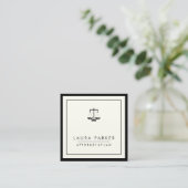 弁護士プレーンシンプルプロフェッショナル スクエア名刺 (スタンド正面)