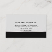 弁護士プロフェッショナルグシンプルレーブラック 名刺 (裏面)