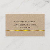 弁護士プロフェッショナルシンプル金ゴールド法 名刺 (裏面)