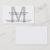弁護士ホワイトグレイミニマル名刺 名刺 (正面/裏面)