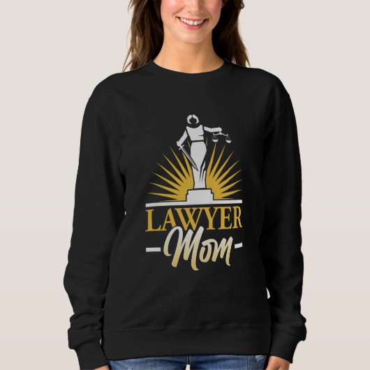 弁護士ママ 法律 弁護士 擁護者 卒業 母 スウェットシャツ (正面)