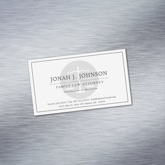 弁護士ミニマルをテーマにした |名刺 マグネット名刺 (インサイチュ)