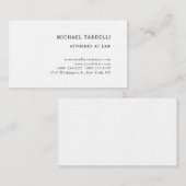 弁護士ミニマルクラシカルスト厚 名刺 (正面/裏面)