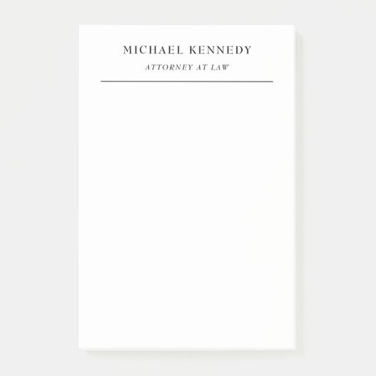 弁護士ミニマルクラシカルプロフェッショナル ポストイット (正面)