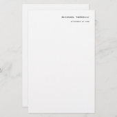 弁護士ミニマルクラシカルプロフェッショナル 便箋 (正面/裏面)