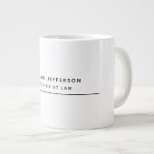 弁護士ミニマルクラシカルリストプロ ジャンボコーヒーマグカップ (正面右)