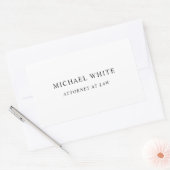 弁護士ミニマルクラシカルリストプロ 長方形シール (封筒)