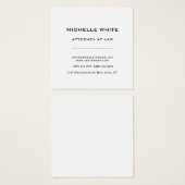 弁護士ミニマルプロフェッショナルプロファイルカード (正面&裏面)