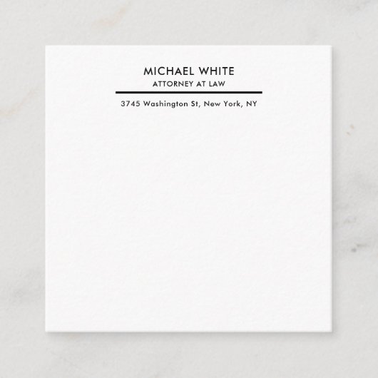 弁護士ミニマルプロフェッショナル エンクロージャーカード (正面)