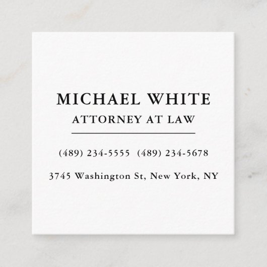 弁護士ミニマルプロフェッショナル エンクロージャーカード (正面)