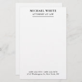 弁護士ミニマルプロフェッショナル 便箋 (正面/裏面)