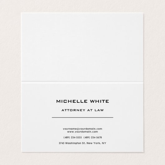 弁護士ミニマルプロフェッショナル 名刺 (外部フラット)