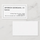 弁護士ミニマル名刺 名刺 (正面/裏面)