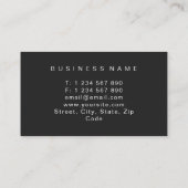 弁護士ミニマル金ゴールドスケールシエレガントック 名刺 (裏面)