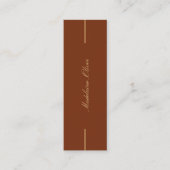 弁護士モダンエレガントプロフェッショナルブラウン スキニー名刺 (正面)