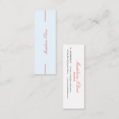 弁護士モダンエレガントプロフェッショナルブルー スキニー名刺 (正面/裏面)