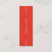 弁護士モダンエレガントプロフェッショナルレッド スキニー名刺 (正面)