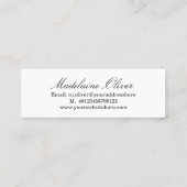 弁護士モダンエレガントプロフェッショナル黄 スキニー名刺 (裏面)