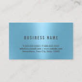 弁護士モダンシルバーフレーム青い弁護士 名刺 (裏面)