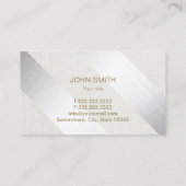 弁護士モダンシルバー&金ゴールド弁護士 名刺 (裏面)