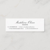 弁護士モダンプロフェッショナルエレガントマスタード スキニー名刺 (裏面)