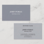 弁護士モダンプロフェッショナルグエレガントレーテンプレート 名刺 (正面/裏面)