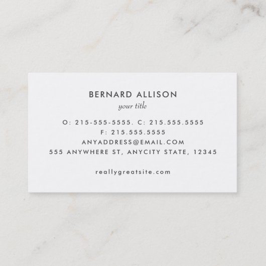 弁護士モダン司法はかりで測白黒 名刺 (裏面)