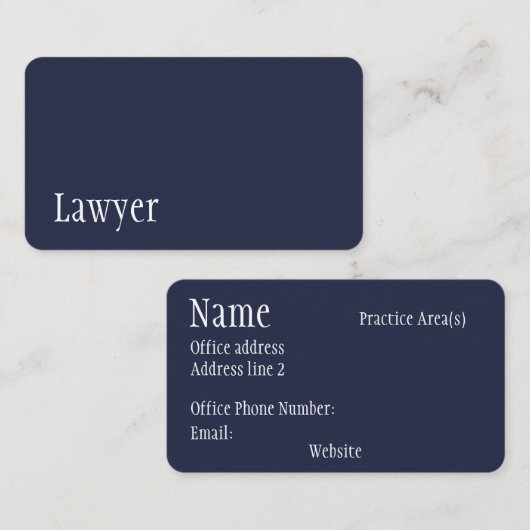 弁護士モダン名刺 名刺 (正面/裏面)