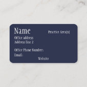 弁護士モダン名刺 名刺 (裏面)