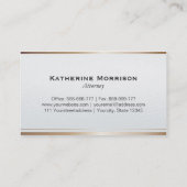 弁護士モダン弁護士フェイク金ゴールド裁判所 名刺 (裏面)