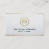 弁護士モダン弁護士フェイク金ゴールド裁判所 名刺 (正面)