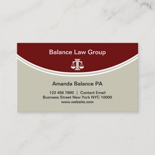 弁護士モダン弁護士名刺 名刺 (正面)