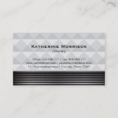 弁護士モダン弁護士金ゴールドとシルバーコートハウス 名刺 (裏面)