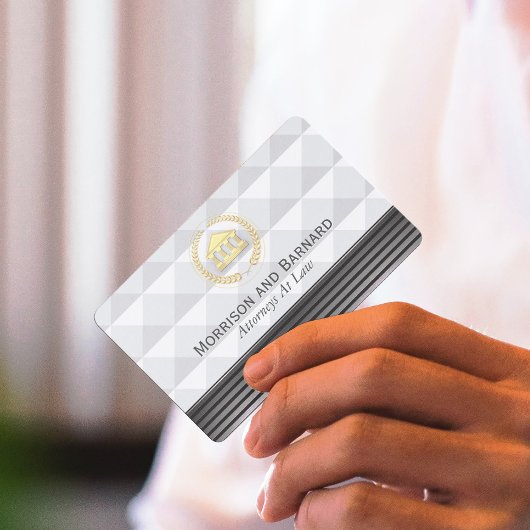 弁護士モダン弁護士金ゴールドとシルバーコートハウス 名刺