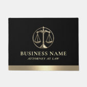 弁護士モダン金ゴールドジャスティススケール弁護士 ドアマット (正面)