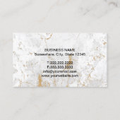 弁護士モダン金ゴールドマーブルストーン弁護士 名刺 (裏面)