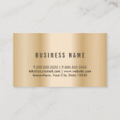 弁護士モダン金ゴールド枠法律事務所 名刺 (裏面)