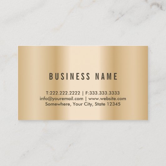 弁護士モダン金ゴールド枠法律事務所 名刺 (裏面)