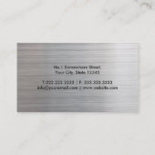 弁護士モダン金ゴールド&シルバー 名刺 (裏面)