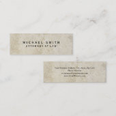 弁護士ユニークウォールストーンデザイン スキニー名刺 (正面/裏面)