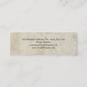 弁護士ユニークウォールストーンデザイン スキニー名刺 (裏面)