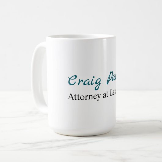 弁護士ユニークミニマル コーヒーマグカップ (正面左)
