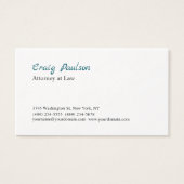 弁護士ユニーク特殊な厚さプロファイルカード (正面)