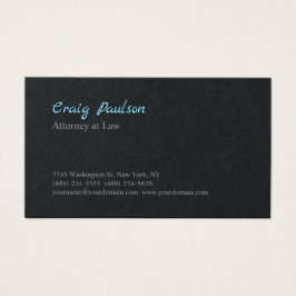 弁護士ユニーク特殊ブラックプロファイルカード