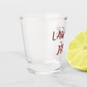 弁護士ユーモア |弁護士ジョーク引用文ブラシストローク ショットグラス (左)