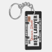 弁護士ライセンスプレートおもしろいキーチェーン キーホルダー (正面左)