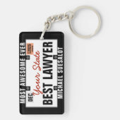 弁護士ライセンスプレートおもしろいキーチェーン キーホルダー (裏面)