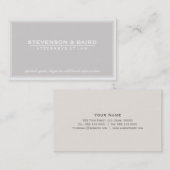 弁護士ライトグレーグローン 名刺 (正面/裏面)