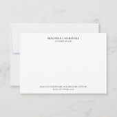 弁護士リーガルフォーマルプロフェッショナルブラック ノートカード (正面)