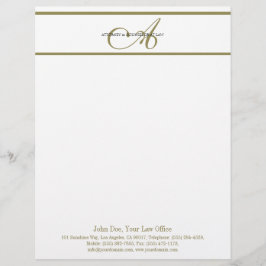 弁護士レターヘッド金ゴールドの原稿- MatchBusinessCard レターヘッド